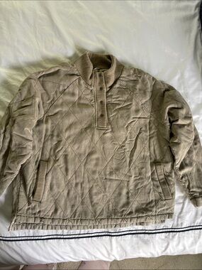 Grey Quilted Pullover